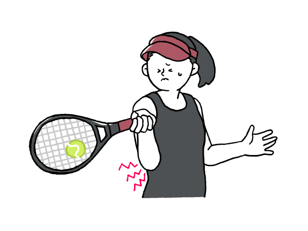 テニス肘　女性