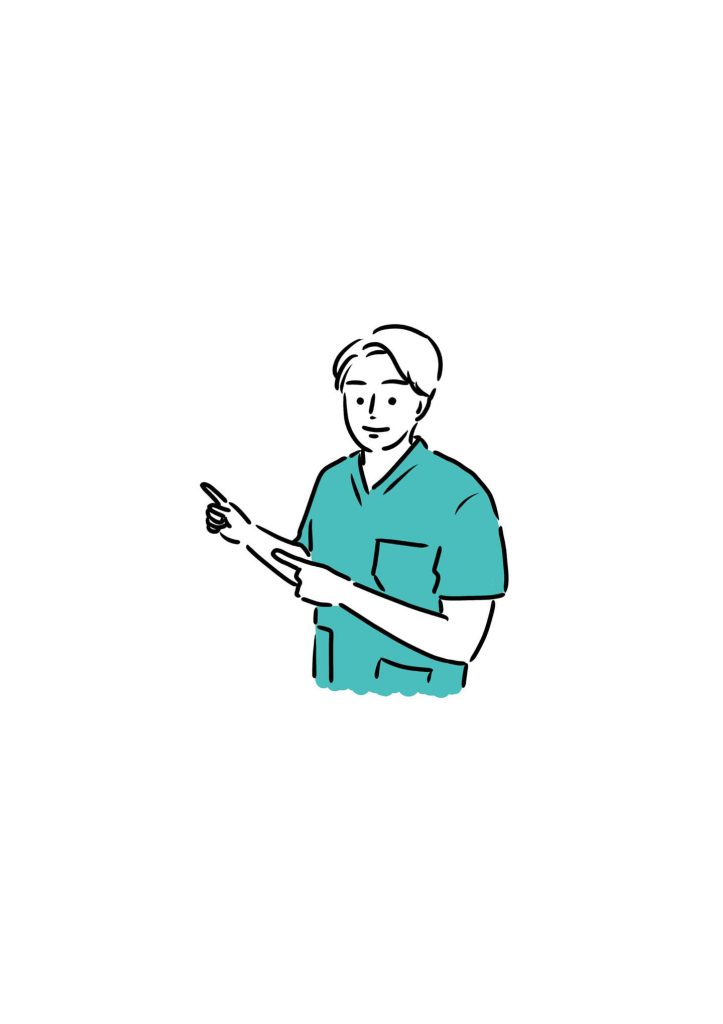 男性セラピストのイラスト