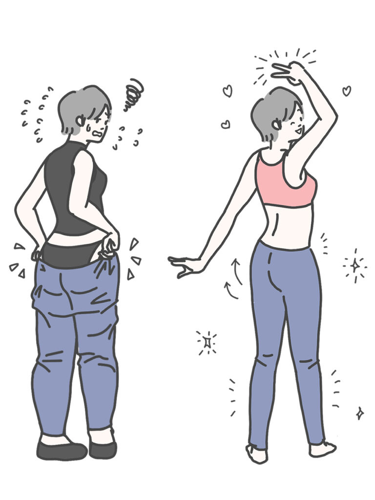 産後の女性 体型